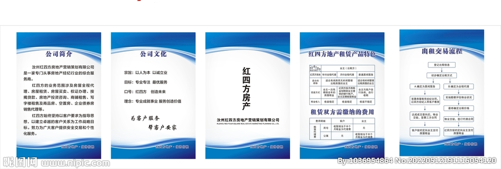 房屋中介展板图片